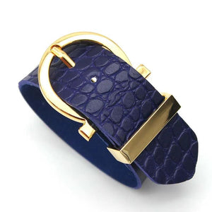 Wide Crack Leather Bracelet For Women