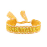 Constellations Fabric Cotton Bangles Colorful Bracelet for Women Men