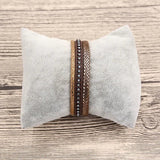 Leather Rhinestone Bracelet Wrap Multilayer Bracelets For Women