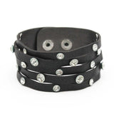 Multilayer Crystal Leather Wrap Bracelet for Women