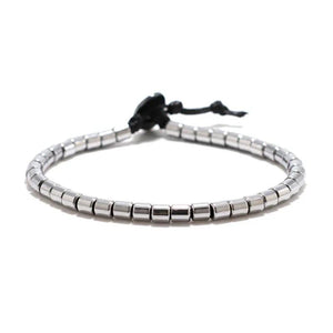 Geometric Hematite Bead Bracelet Healthy Healing Balance Natural Stone Braslet