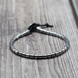 Geometric Hematite Bead Bracelet Healthy Healing Balance Natural Stone Braslet