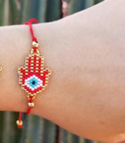 Evil Eye Hand Adjustable Bracelet for Protection