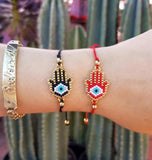 Evil Eye Hand Adjustable Bracelet for Protection