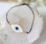 Evil Eye Hand Adjustable Bracelet for Protection