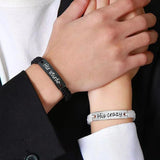 Adjustable Rope Bracelets Stainless Steel Couple Jewelry