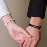 Adjustable Rope Bracelets Stainless Steel Couple Jewelry