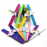 Flexible Unicorn Slap Wrap Bracelet Wristband Kid Girl Boy Animal Bangle