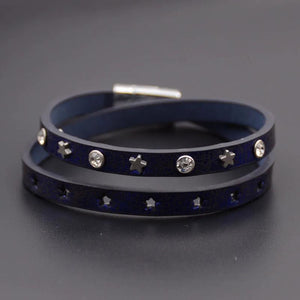 Star Leather Bracelets Charm Bracelets for Women Jewelry