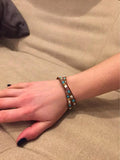 Women Leather Bracelets with Natural Stones