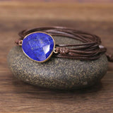 Lapis Lazuli Stone Wrap Bracelet for Men and Women