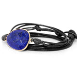 Lapis Lazuli Stone Wrap Bracelet for Men and Women
