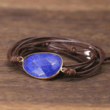Lapis Lazuli Stone Wrap Bracelet for Men and Women