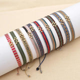 KKBEAD Braided Bracelet Handwoven Beads Cloth Bracelets Fall Winter