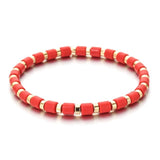 Boho Stone Tube Wristband Friendship Bracelets String