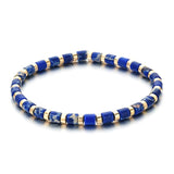 Boho Stone Tube Wristband Friendship Bracelets String