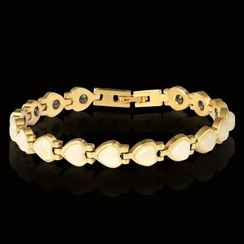 Opal Cat's Eye Stone Bracelet for Women Health Care Anti-fatigue Jewe