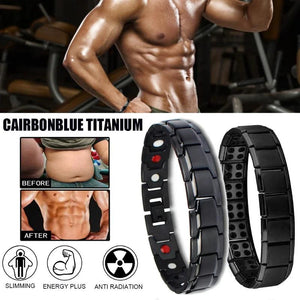 Men Body Slimming Weight Loss Bracelet Anti-Fatigue Healing Hematite Bead