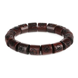 Red Sandalwood Chinese Wish Bracelet for Men
