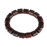 Red Sandalwood Chinese Wish Bracelet for Men