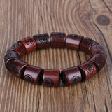 Red Sandalwood Chinese Wish Bracelet for Men