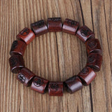 Red Sandalwood Chinese Wish Bracelet for Men