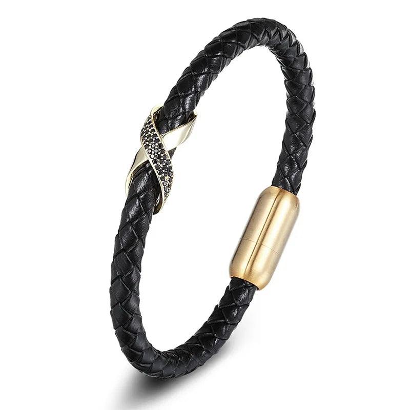 Vintage Leather Bracelet Retro Charms Bangle Punk Jewelry