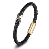 Vintage Leather Bracelet Retro Charms Bangle Punk Jewelry