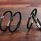 Vintage Leather Bracelet Retro Charms Bangle Punk Jewelry