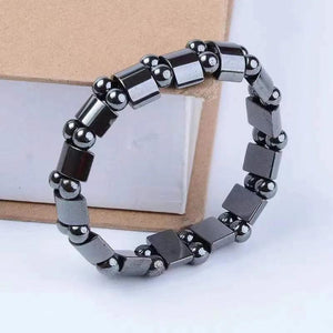 Couples Magnetic Gallstone Bead Bracelet Double Row Ornament