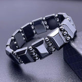 Couples Magnetic Gallstone Bead Bracelet Double Row Ornament