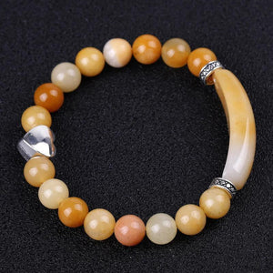 8mm Beaded Bracelet Healing Stone Red Agate Tiger Eye Rose Crystal