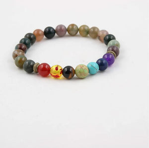 7 Chakra Lapis Turquois Quartz Stone Bracelet