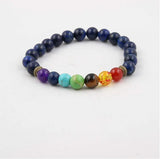 7 Chakra Lapis Turquois Quartz Stone Bracelet