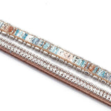 Crystal Vintage Boho Leather Bracelet Double Wrap