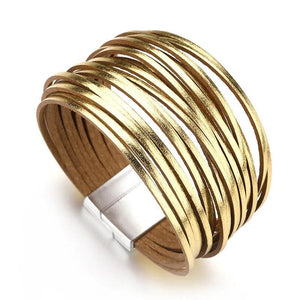 Multilayer Wide Wrap Bracelet for Women