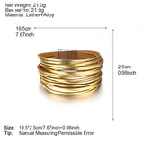 Multilayer Wide Wrap Bracelet for Women