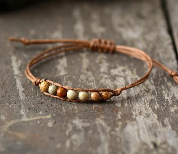 4mm Natural Stones Beads Friendship Bracelet for Women