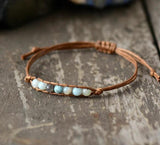 4mm Natural Stones Beads Friendship Bracelet for Women