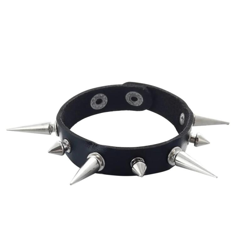 Studded Punk Bracelet Spiked Armband Rivet Cuff Bangle