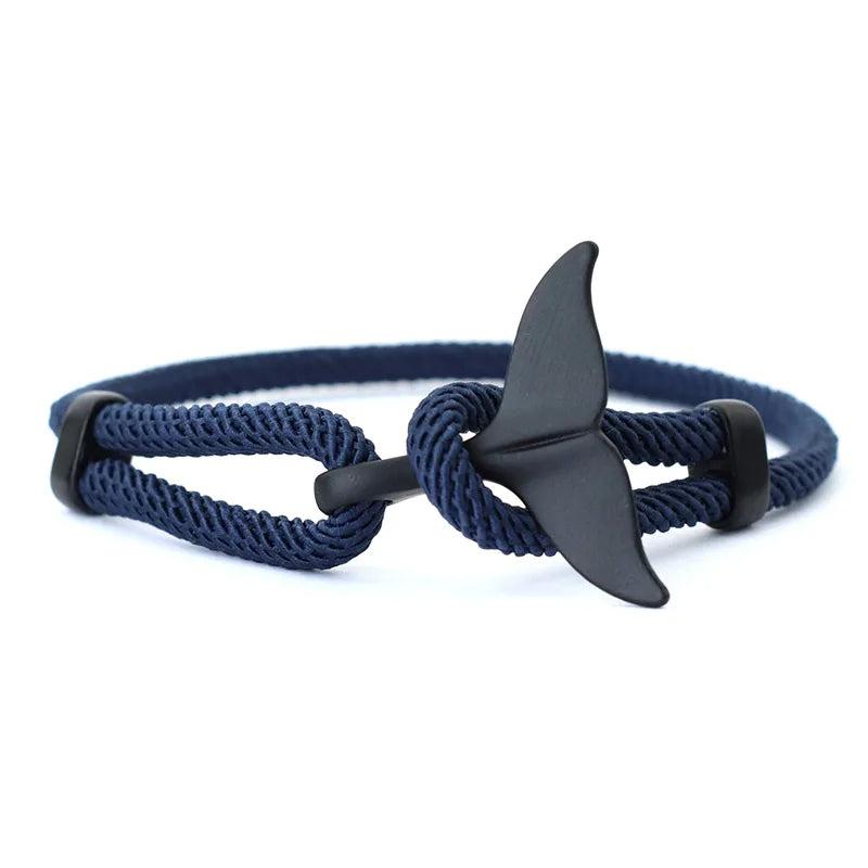 Milan Rope Bracelet Charms Whale Tail Boho Bracelet For Men