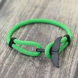 Milan Rope Bracelet Charms Whale Tail Boho Bracelet For Men