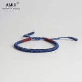 2pc Tibetan Buddhist Lucky Woven Bracelets - Knots Dingier Rope Wish Gift