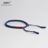 2pc Tibetan Buddhist Lucky Woven Bracelets - Knots Dingier Rope Wish Gift