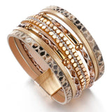 Multilayer Charm Leather Bracelets For Women Multicolor