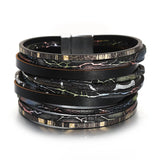Multilayer Charm Leather Bracelets For Women Multicolor