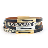 Multilayer Charm Leather Bracelets For Women Multicolor