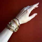 Leopard Leather Wrap Bracelet Boho Crystal Charm