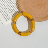 Vintage Bangle Bracelet Minimalist Resin Acrylic Adjustable for Women Girls