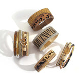 Leopard Leather Bracelets for Women Multilayer Wide Wrap Statement Jewelry